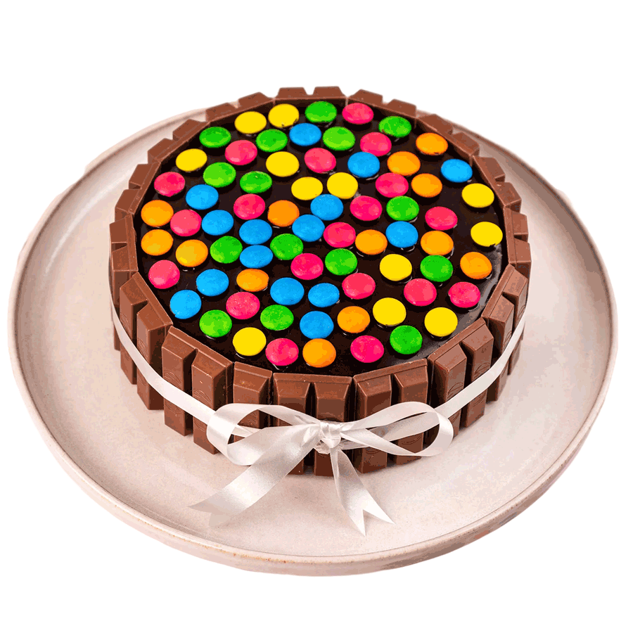 Kitkat Gems Cake - Birthday Cake Transparent PNG - 600x756 - Free Download  on NicePNG